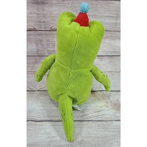 Hallmark Plush Birthday Alligator Crocodile Stuffed Animal Toy Green 11" - Picture 4 of 5